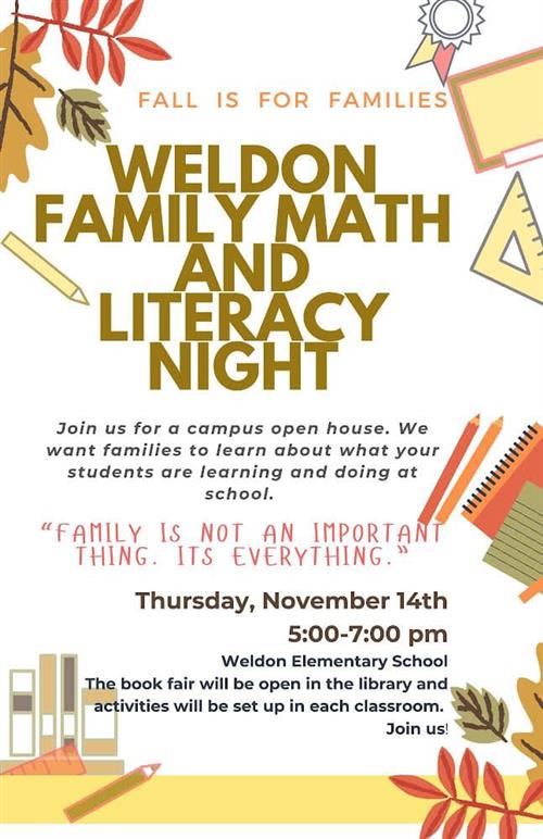  WES Family Math & Literacy Night